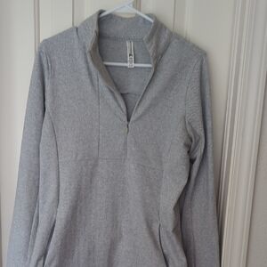 Medium‎ Kyodan Light Gray Women's Quarter-Zip Sweater